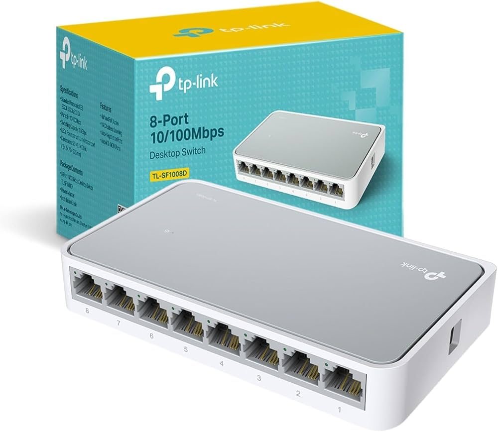 TP LINK 8 POART 10/100Mbps  DEKSTOP TL-SF1008D