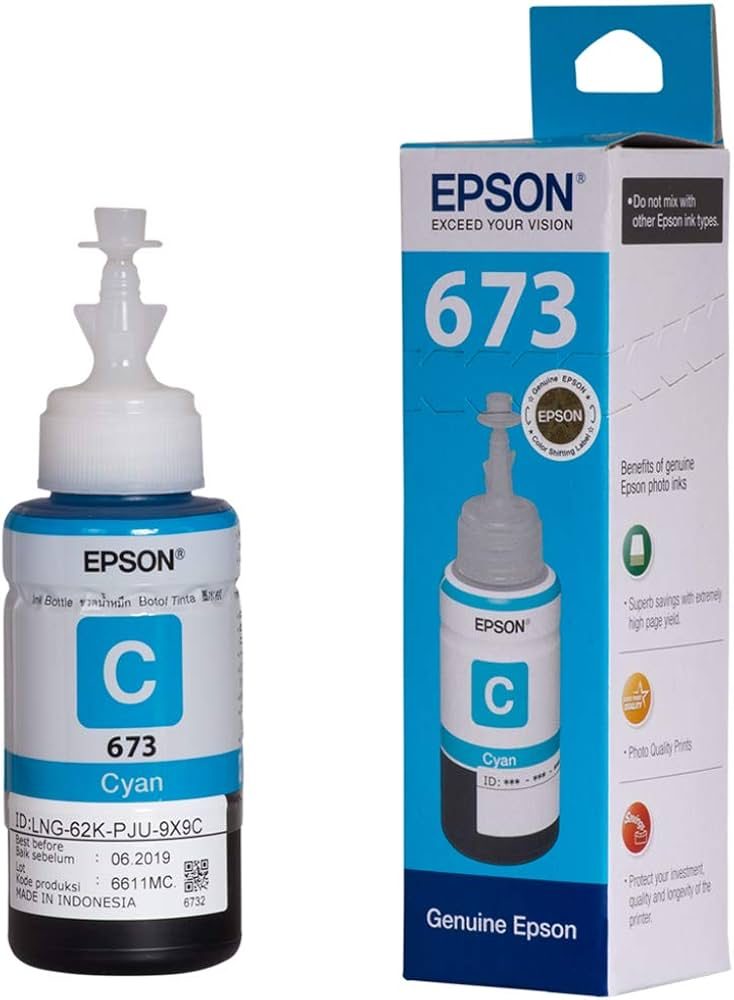 EPSON INK BOTTLE 673 CYAN
