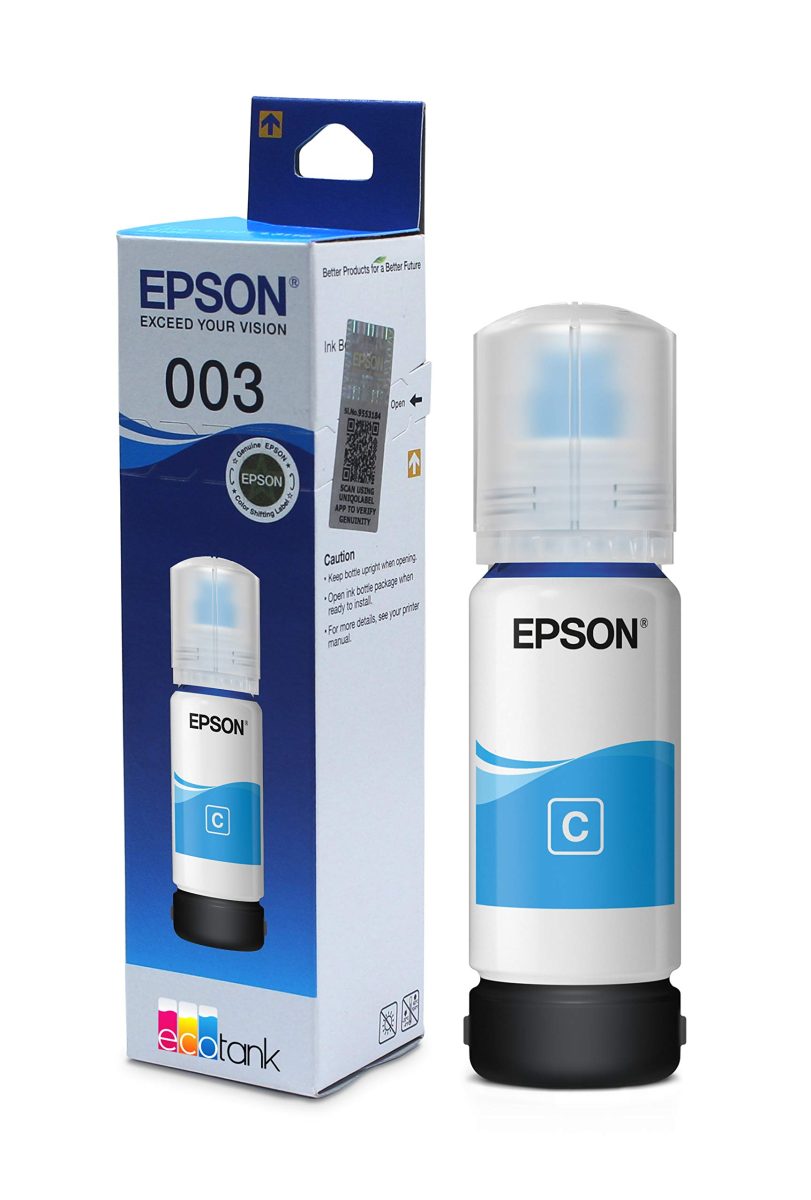 EPSON INK BOTTLE 003 CYAN ORIGINAL