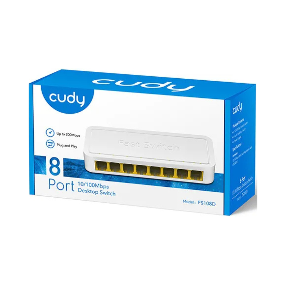 CUDY 8 PORT 10 /100Mbps DEKSTOP SWITCH (FS108D)