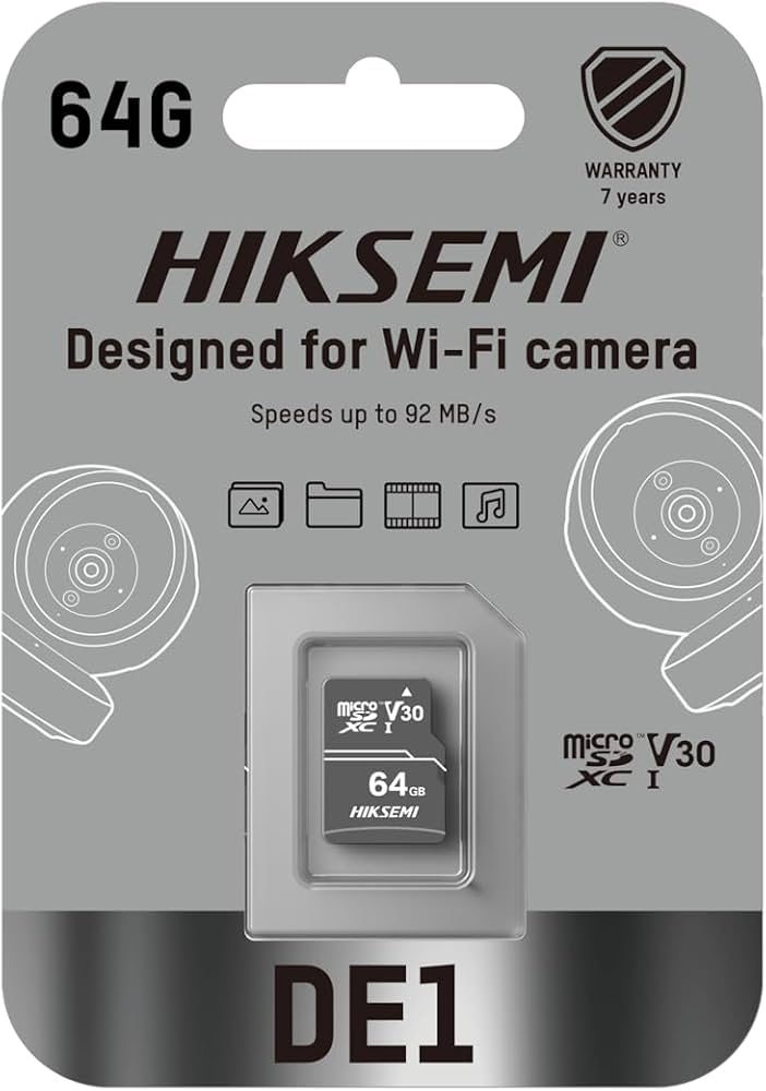 HIKSEMI DESIGNED FOR WI-FI CAMERA 64GB CHIP