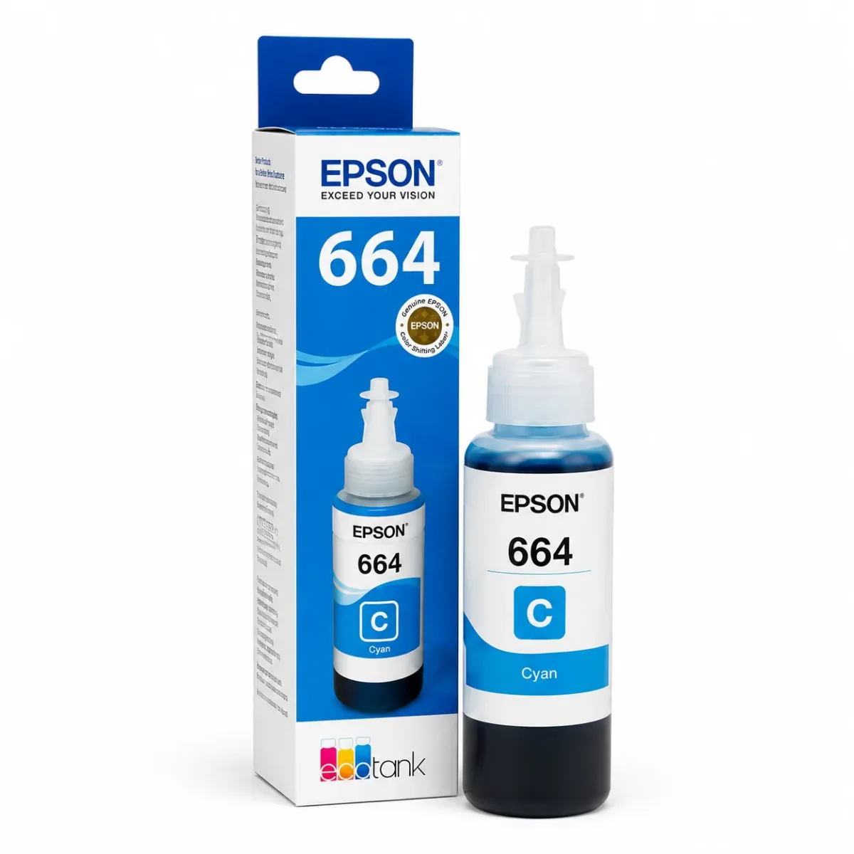 EPSON INK BOTTLE 664 CYAN (ORIGINAL)