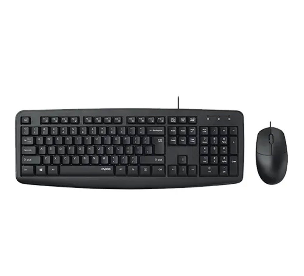 RAPOO NX1600 WIRED OPTICAL MOUSE & KEYBOARD COMBO