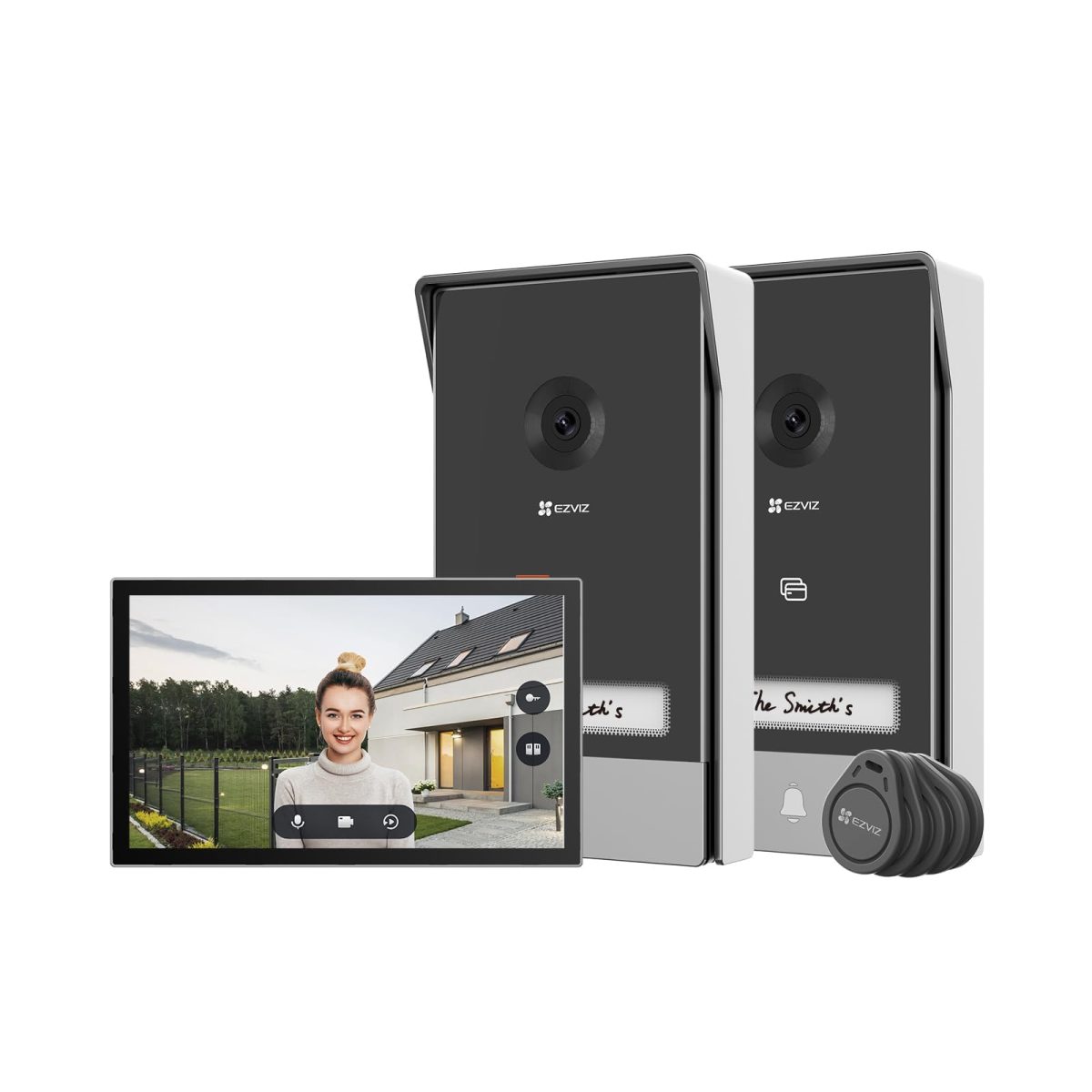 EZVIZ HP7 2-Entry Kit 2K(3MP) Smart Home Video Doorphone System CS-HP7-R110-2W2TFC